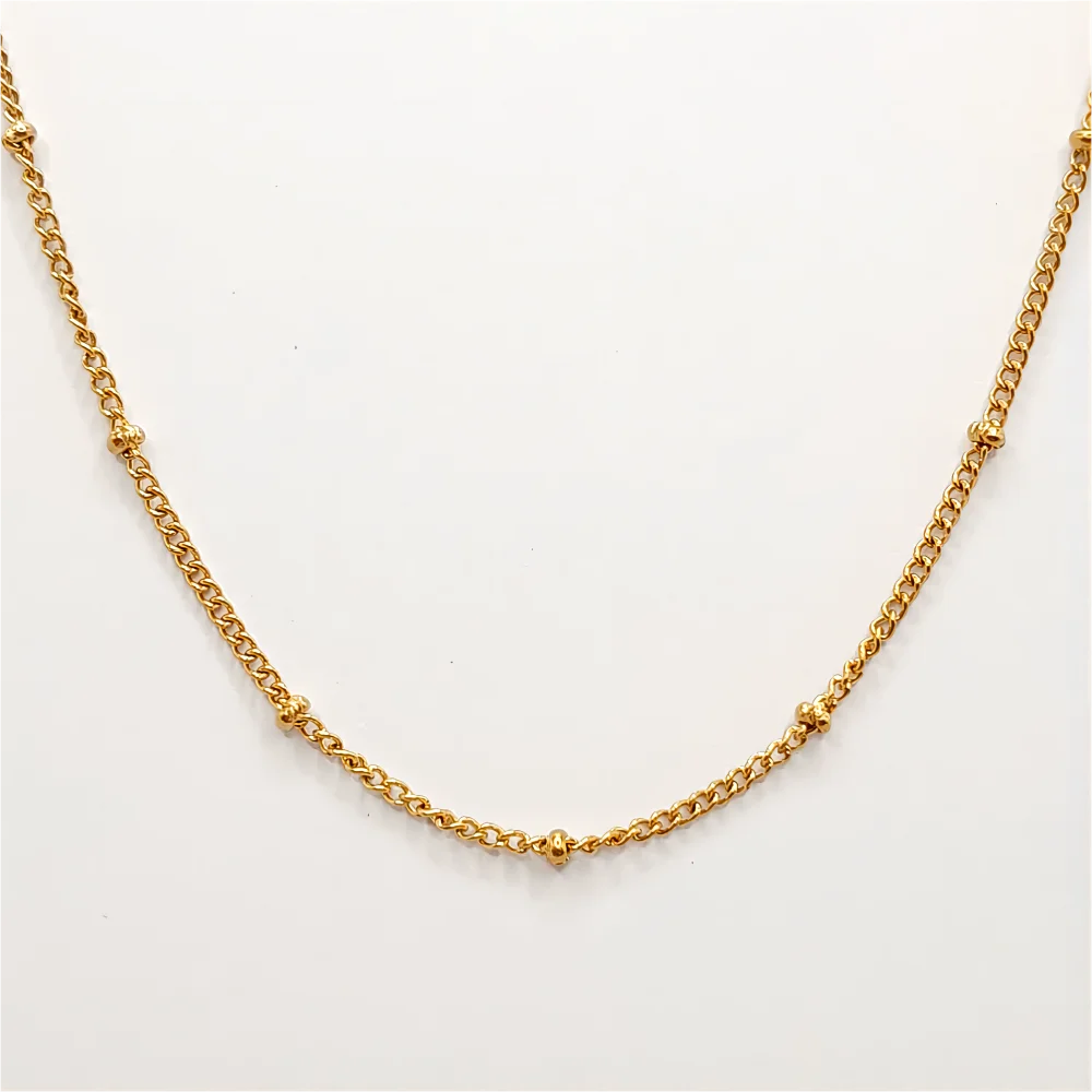 Gold-Plated Minimalist CZ Necklace Set